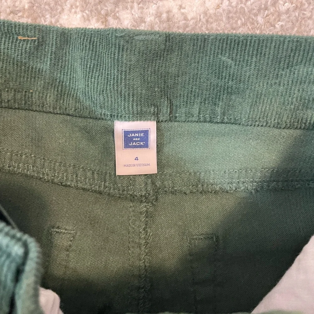 Janie and‎ Jack Dark Green Corduroy Pants size 4